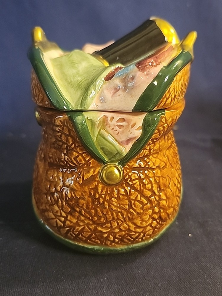 Fitz & Floyd Omnibus Hand Painted Purses Creamer & Sugar