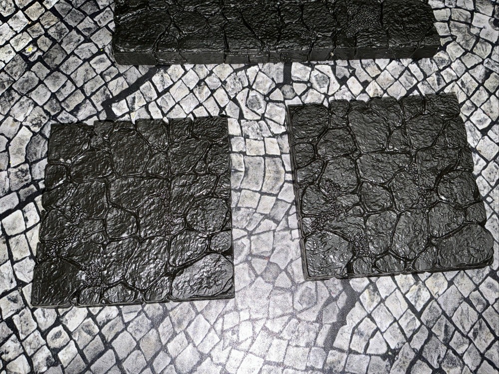Dwarven Forge Unpainted Mountain Floors Lot
