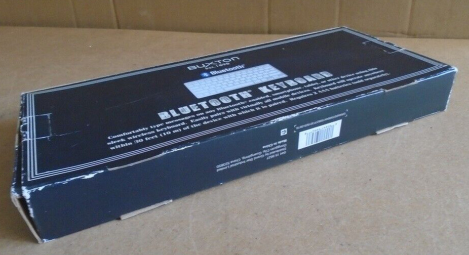 Buxton Bluetooth Keyboard Model SM-36749 White on Silver OPEN Box!!!