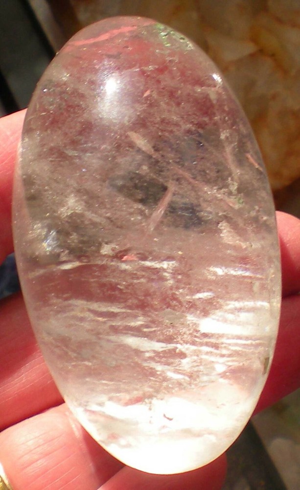Himalayan Clear Quartz Carved Egg sc558e