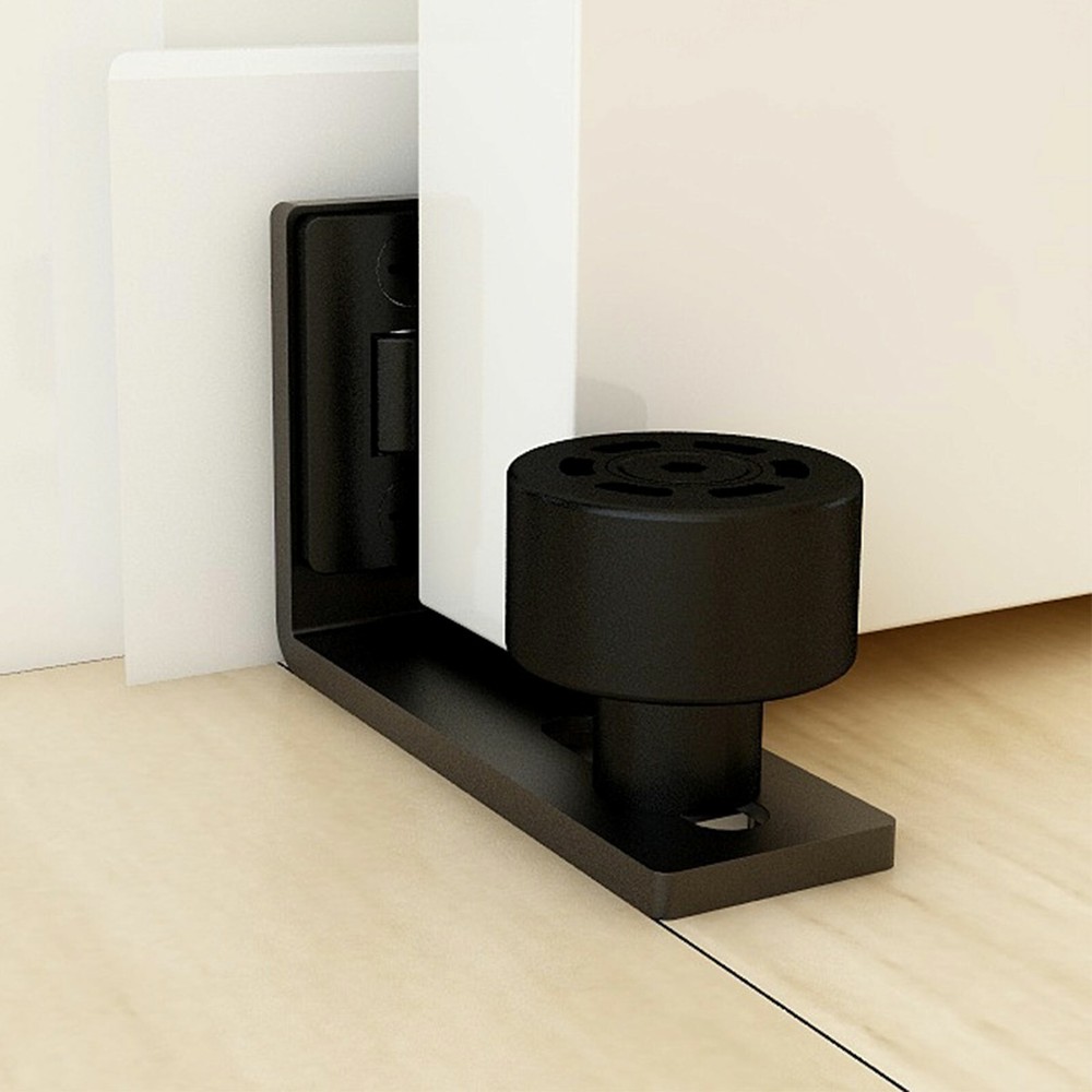 CCJH 1PC Adjustable Floor Guide for Sliding Barn Door Hardware Kit Wall-mounted