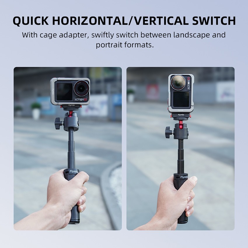 Magnetic Quick-Release Base Quick-Release Adapter 1/4" for DJI ACTION 3/4/5 Pro