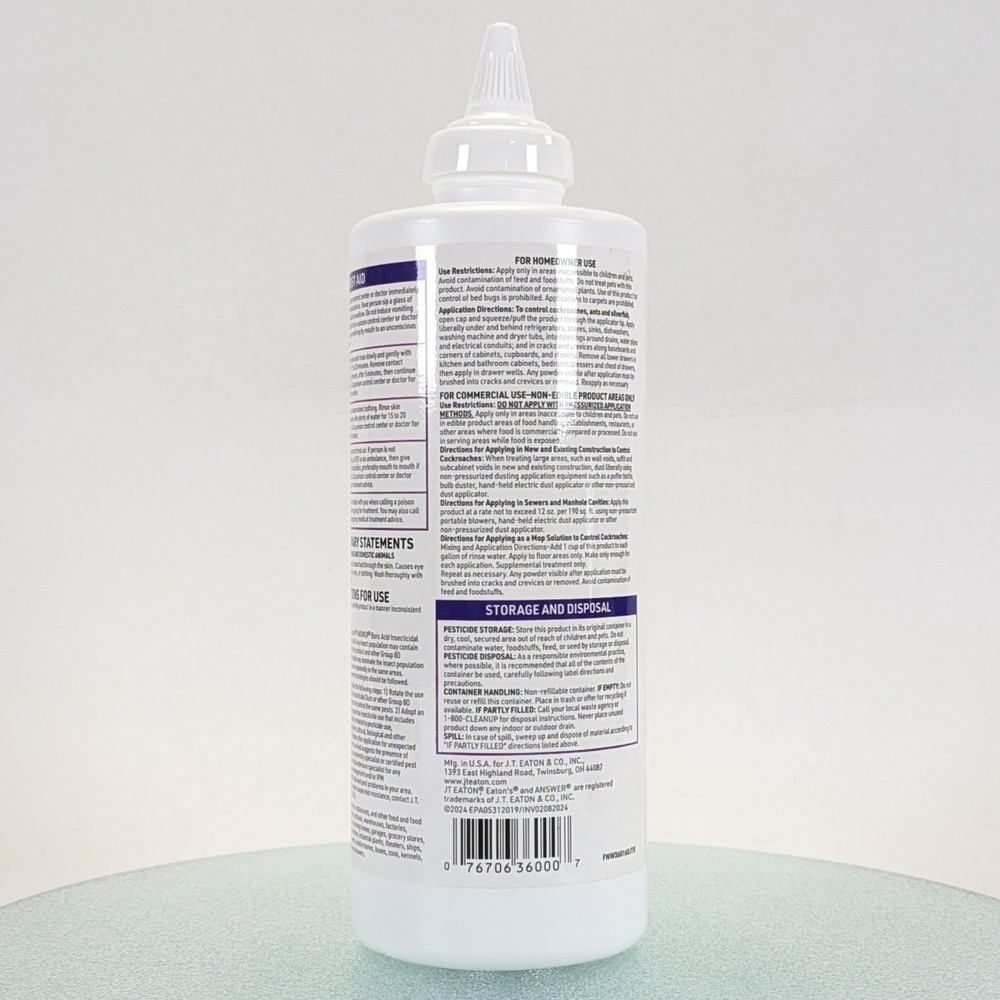 Insecticidal Killing Dust Ready-To-Use Silverfish 16oz ORGANIC
