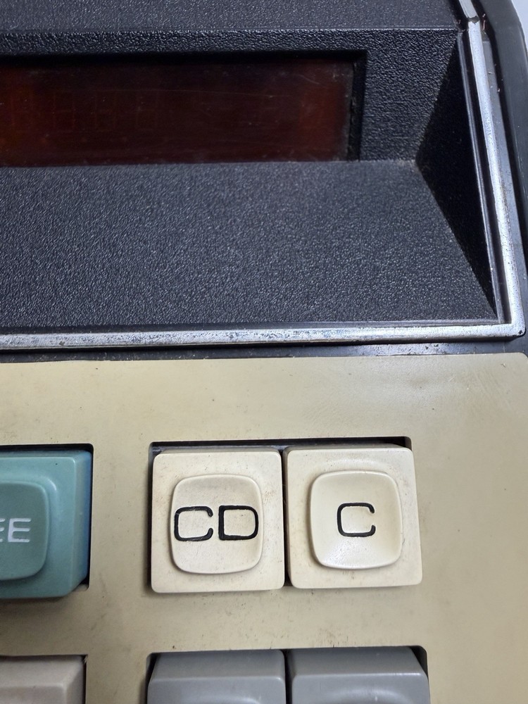 Vintage Texas Instruments SR-20 Engineering Desk Calculator LED Tested + Chord