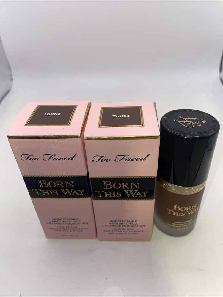 (2)Too Faced Born This Way Foundation, 1 fl oz/ 30ml- HAZELNUT