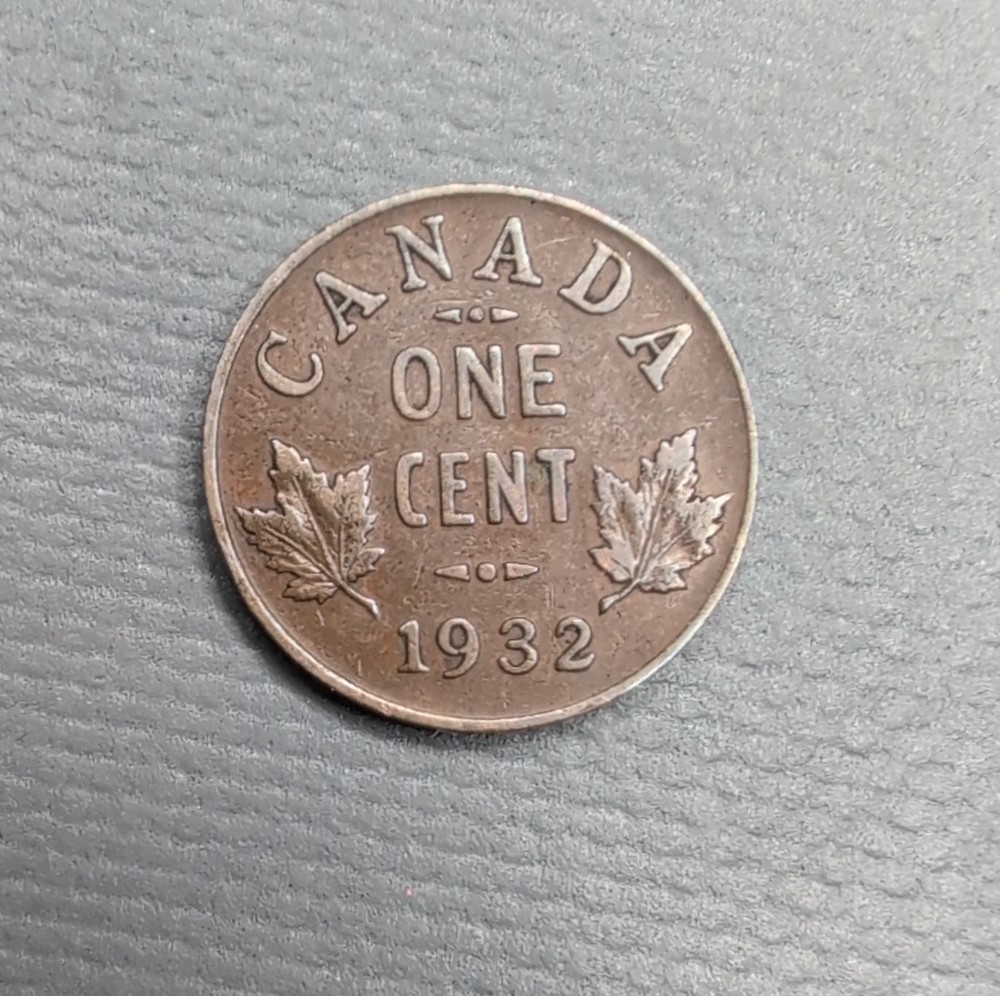Canada 1932 Small Cent King George V Bronze BN
