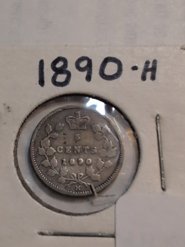 Canada 5 Cent 1890 Silver