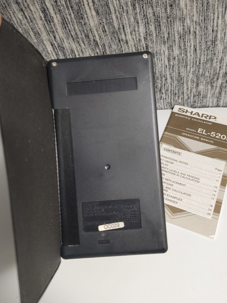 Vintage Scientific Calculator Sharp EL-520D