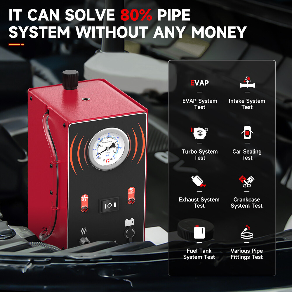 ANCEL EVAP Machine Smoke Leak Detector Auto Car Pipe System Diagnostic Tester