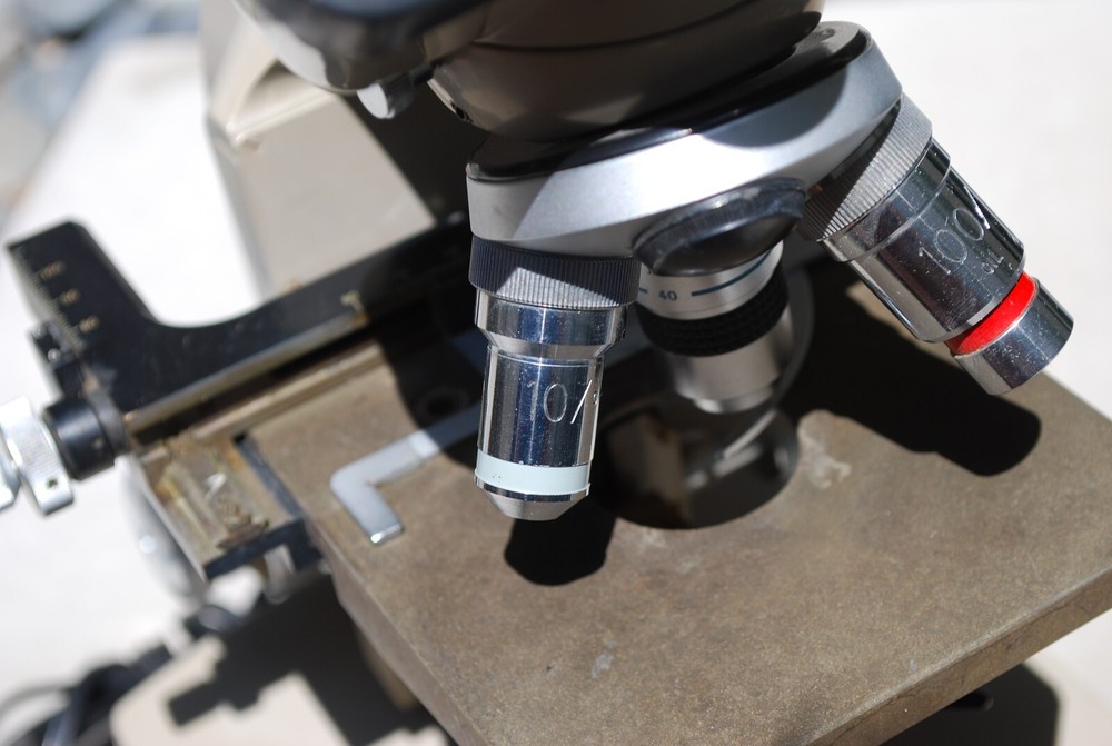 Vintage Vickers Instruments Binocular Microscope