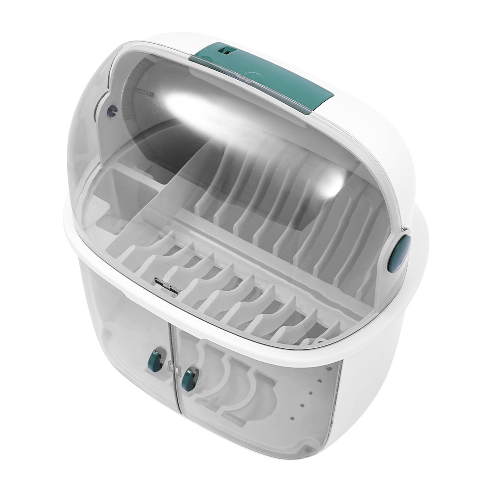 2 Tier Plastic Drying Rack for Kitchen, Dish Drying Rack 2-tier Dish Drying Rack