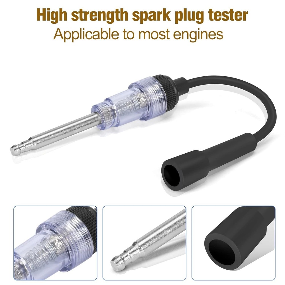 Portable Engine Compression Tester with Spark Plug Diagnostics for Fast Analysis