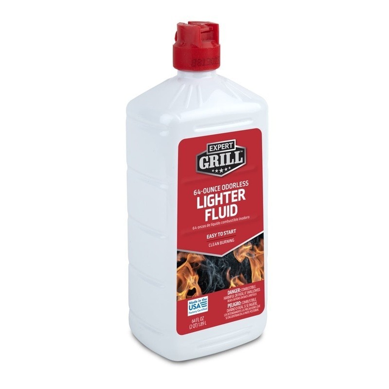 Charcoal Lighter Fluid Quick Lighting Odorless Easy Pour 64oz Grilling Starter