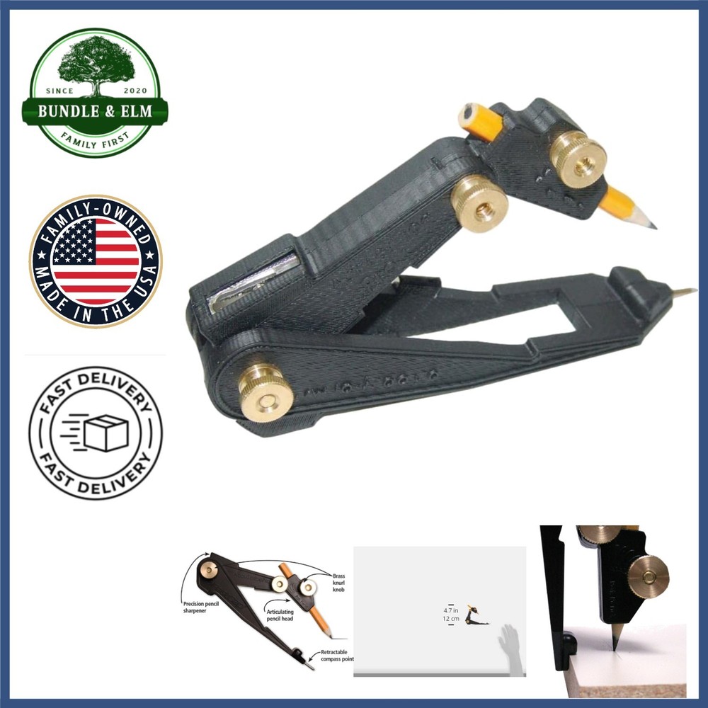 Durable Scriber Tool with Contoured Grip for Accurate Offset Measurements
