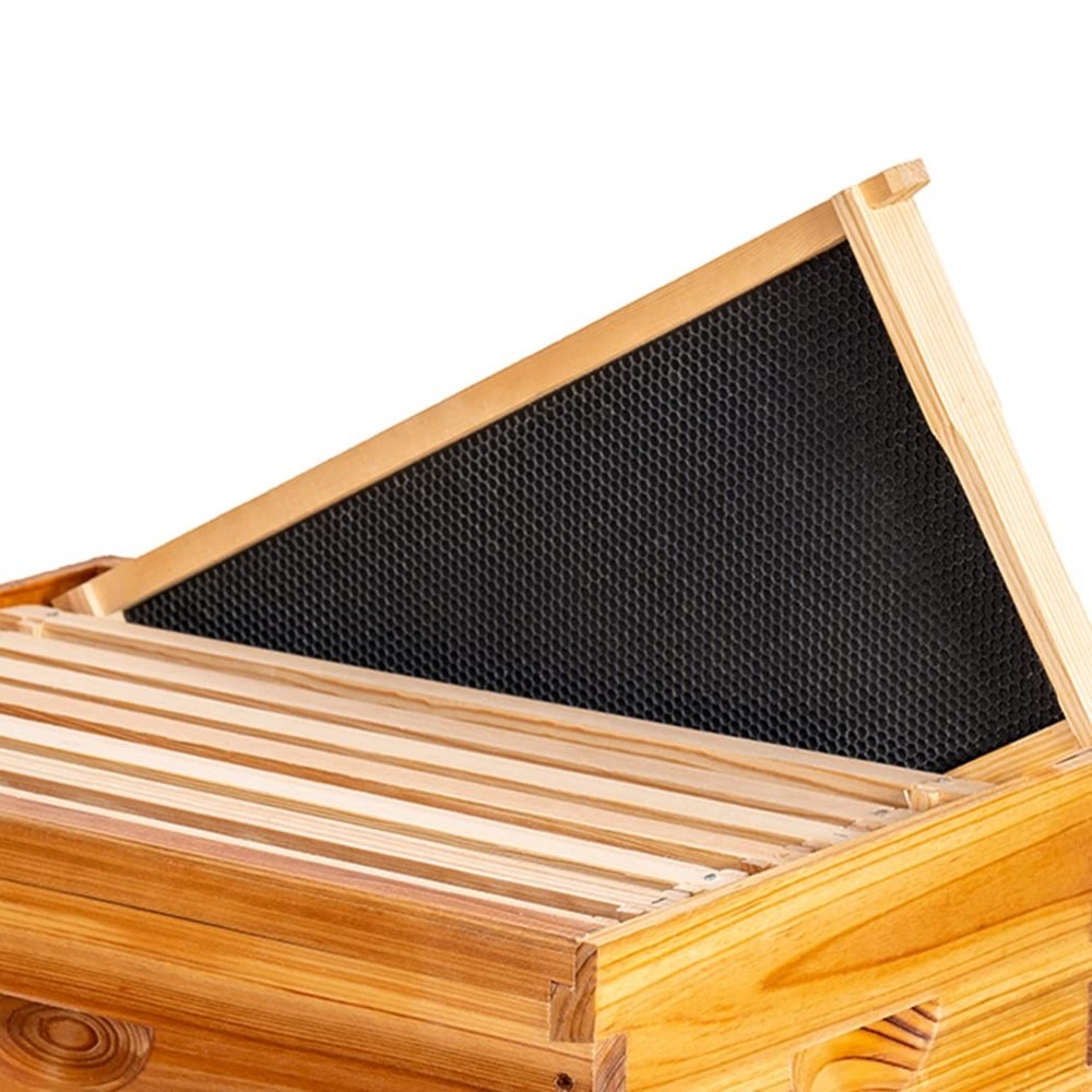 Deep Brood Beehive Frames with Wax Foundation, 10 Pack Honey Bee Frames with