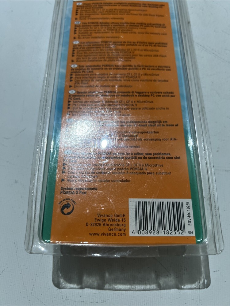 Vivanco 5in1 Memory Card Reader MMC SD SM MS Pro xD Notebook PC Adapter Vintage