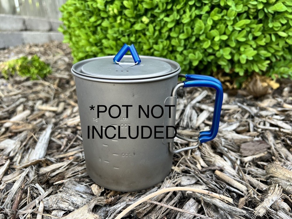 Titanium Pot Silicone Handle Modification (Blue)