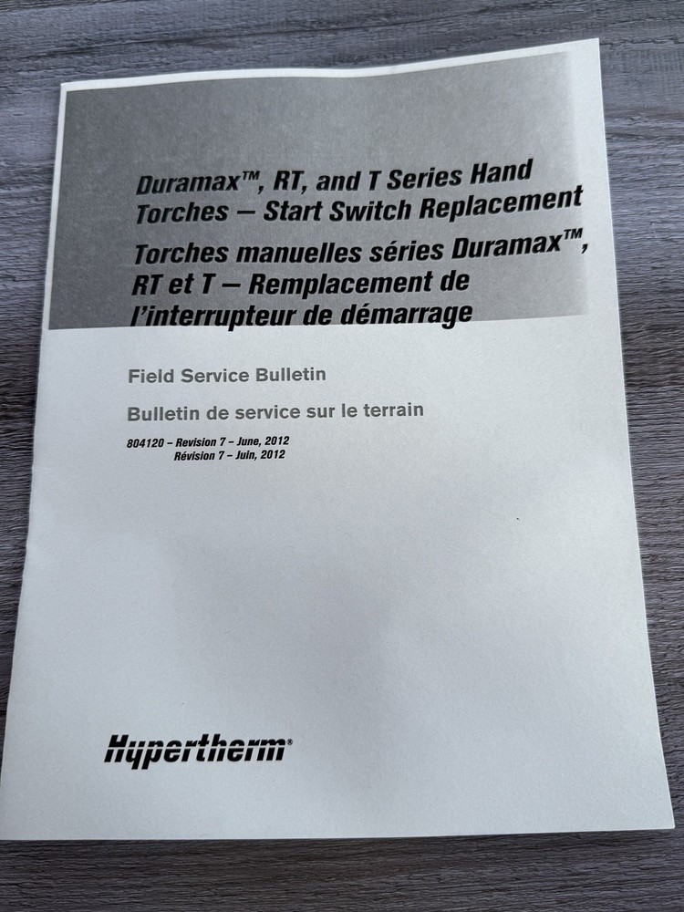 Hypertherm 128642 Duramax RT & T Hand Torch Triggger Start Switch Replacement