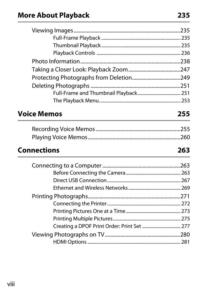 Nikon D4 — User Manual Owners Reference — 1/2 Size, 5.5" x 8.5" Small Compact