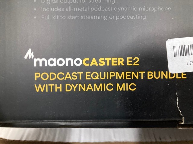Maono Caster E2 Podcast Equipment Bundle with Dynamic Mic, Bluetooth, AME2C