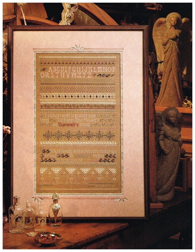 MOTHER'S DAY SAMPLER CROSS STITCH/HARDANGER  PATTERN ONLY