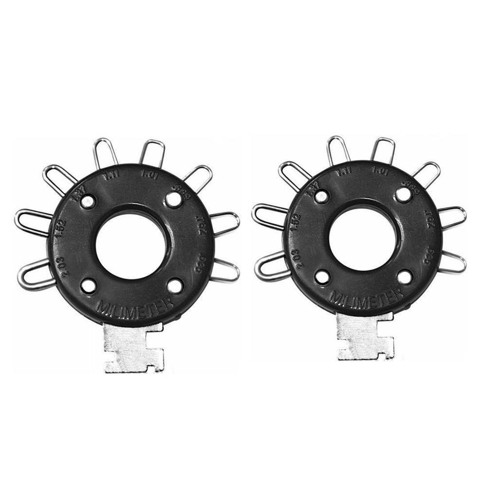 Spark Plug Gapper Gap Tool Adjustment Tool Metric Standard Performance Tool 2PCS