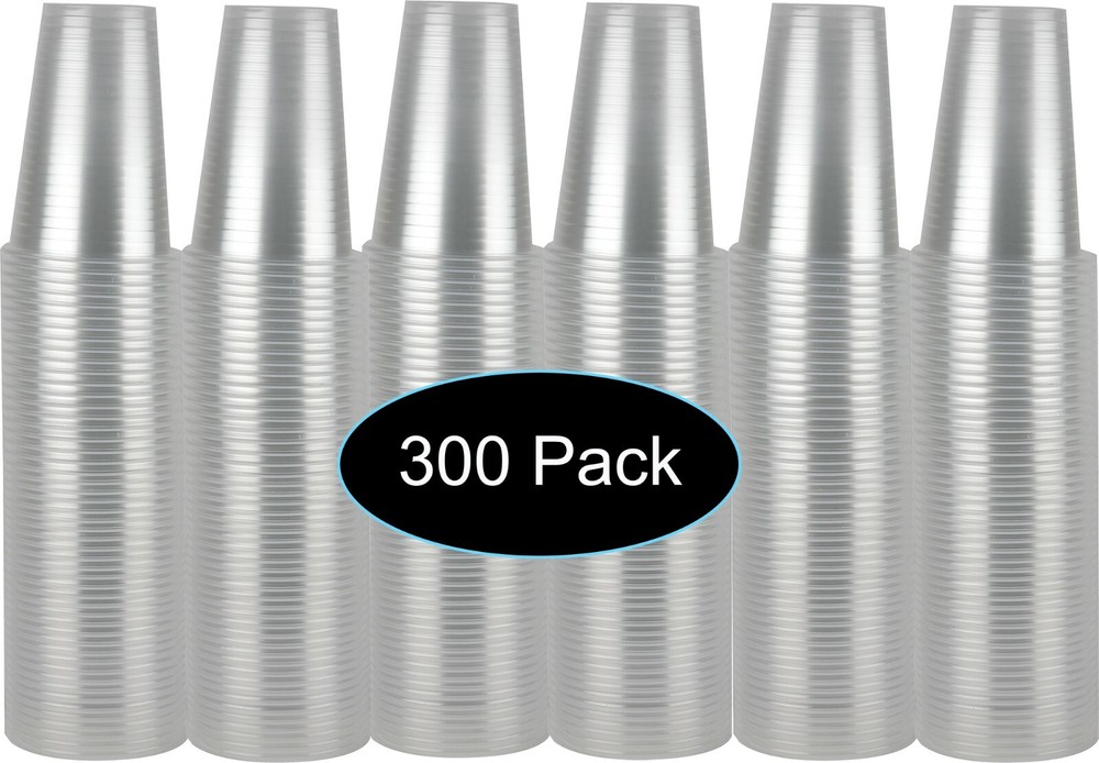 5 oz Clear Plastic Disposable Drinking Cups 300 count