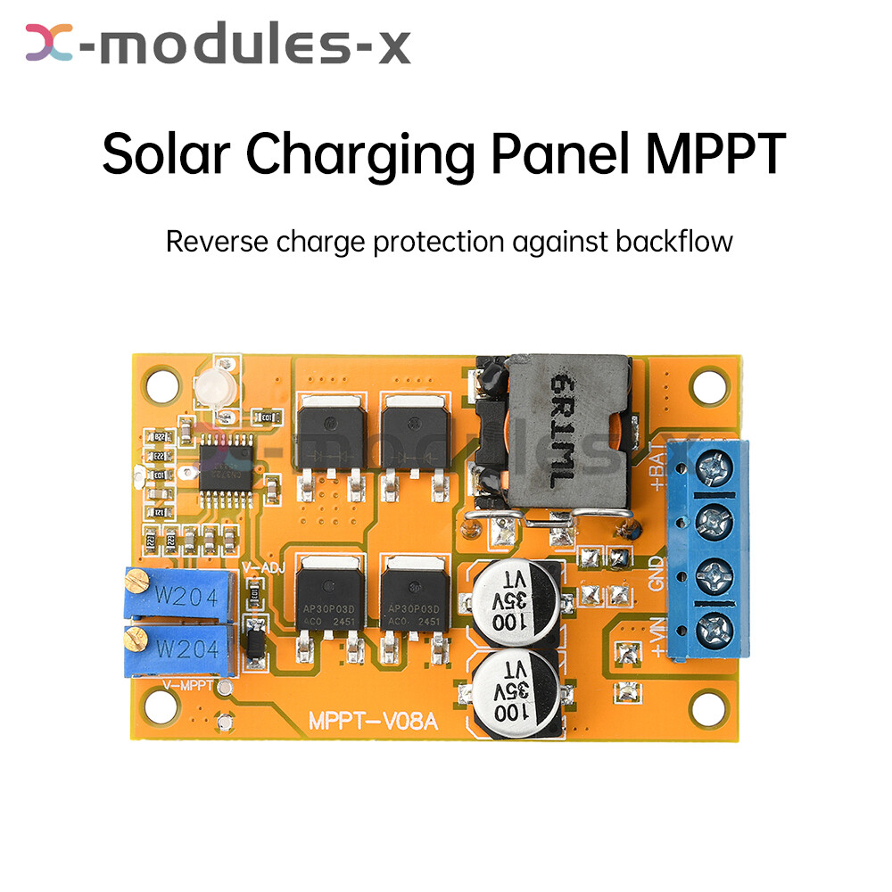 5A 100W MPPT Solar Panel Regulator Controller Battery Charging DC 8-28V Switch