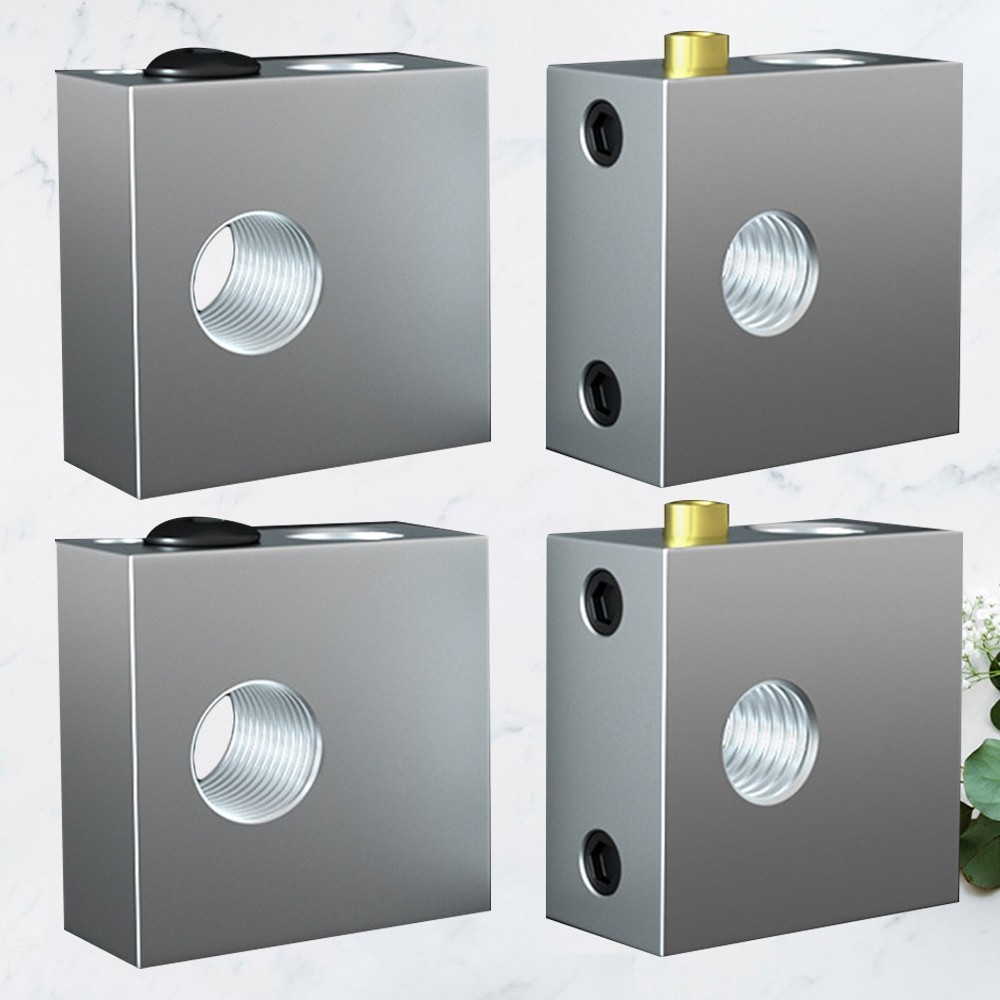 4pcs 3d Printer Heating Block 3d Printer Heater Block (Silver)