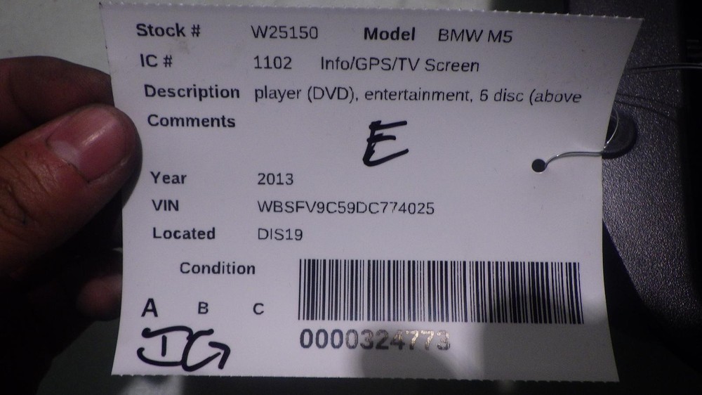 13 BMW M5 Info Screen player
