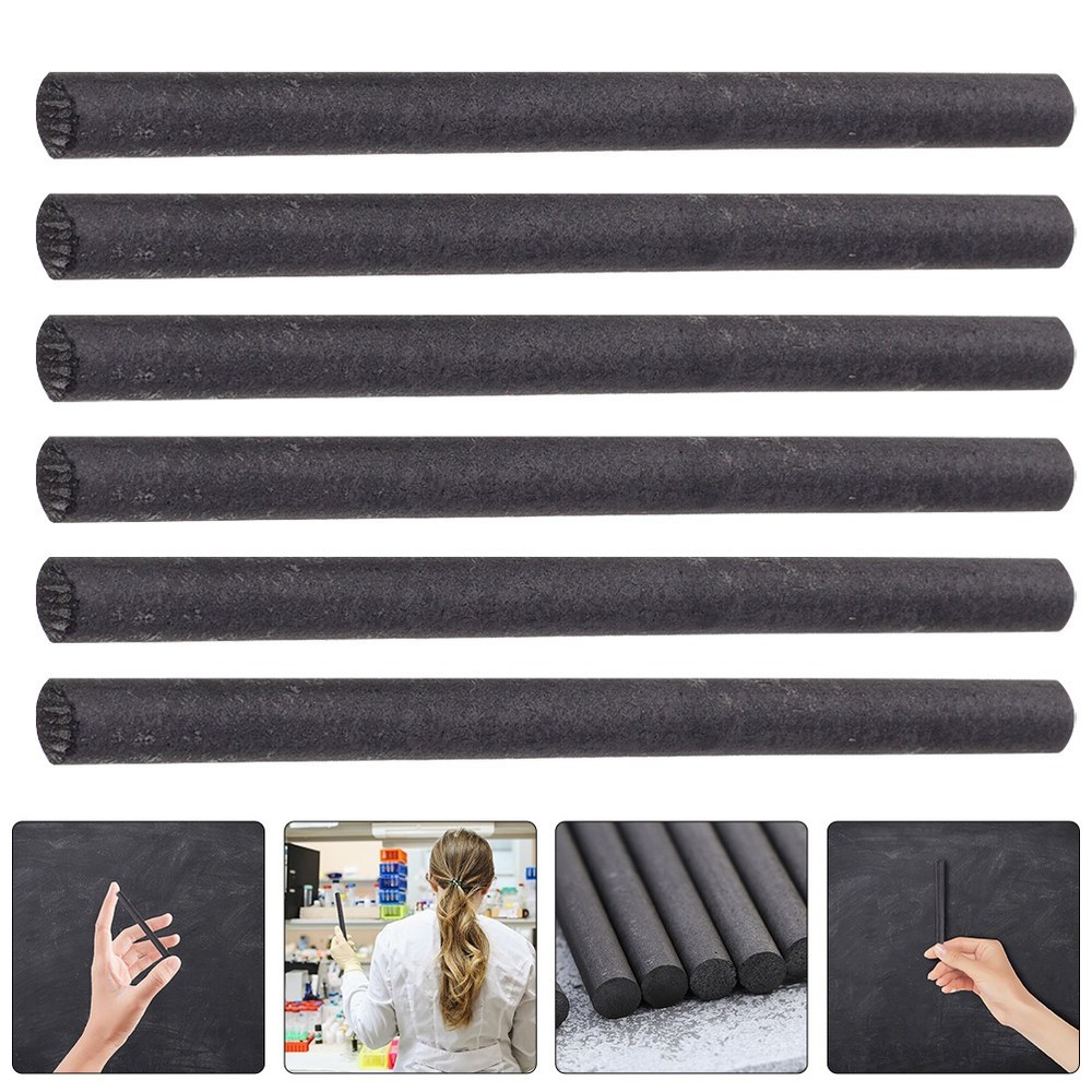 12Pcs Graphite Electrode Carbon Stir Bar Diameter for Casting Tasks
