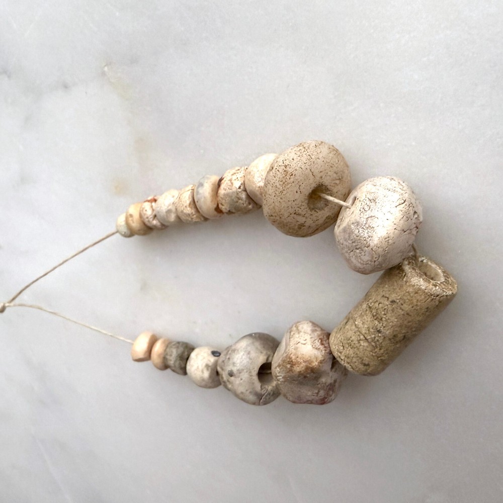 Ancient Djenne Quartz Stone Beads 18 beads