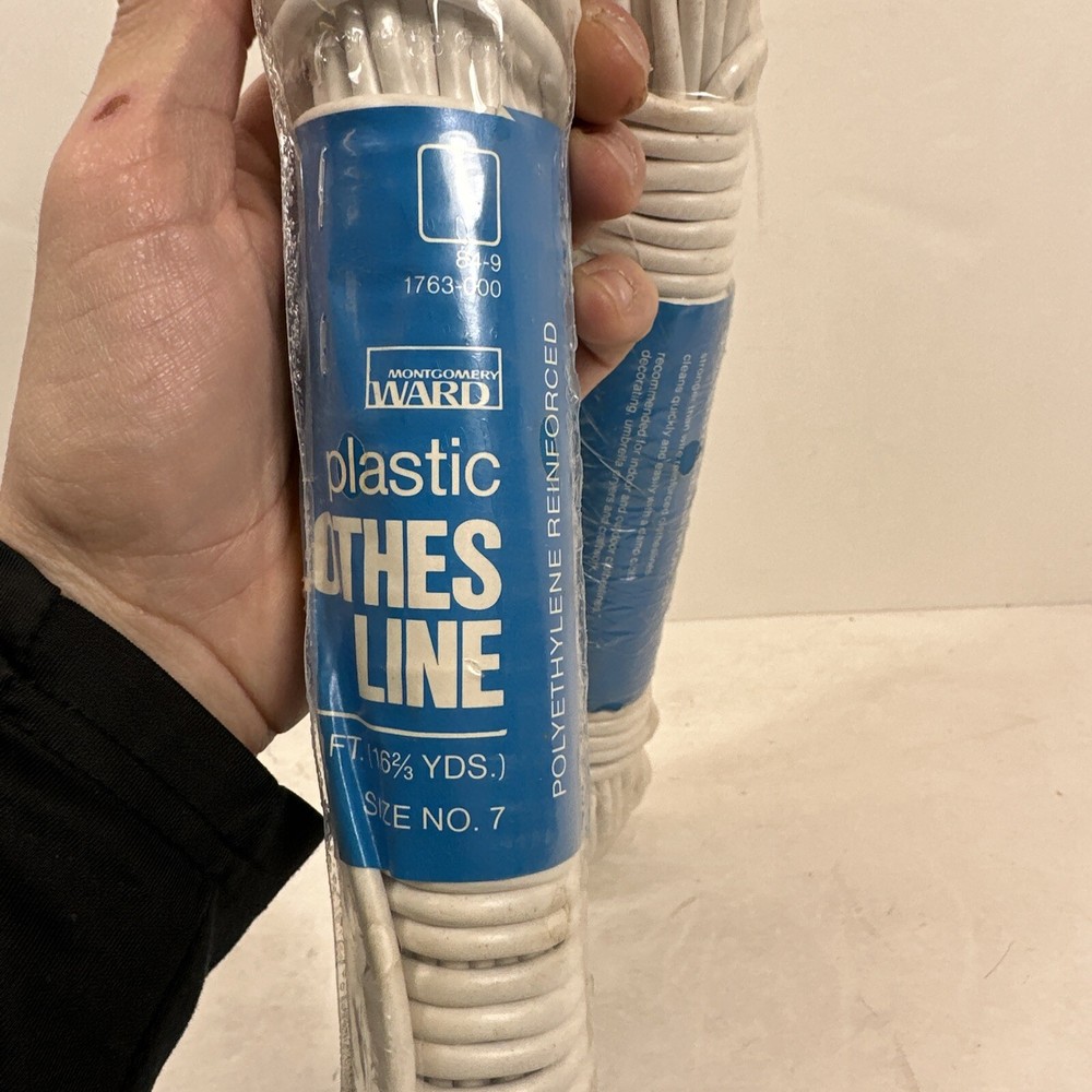 Plastic Clothes Line - Montgomery Ward String for Pulley Size 7 x 50FT