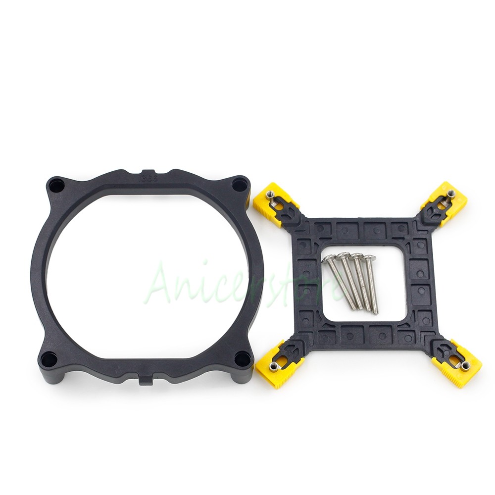 Bracket + Backplate Intel LGA 1366 CPU Radiators Holder Socket Mounting Base