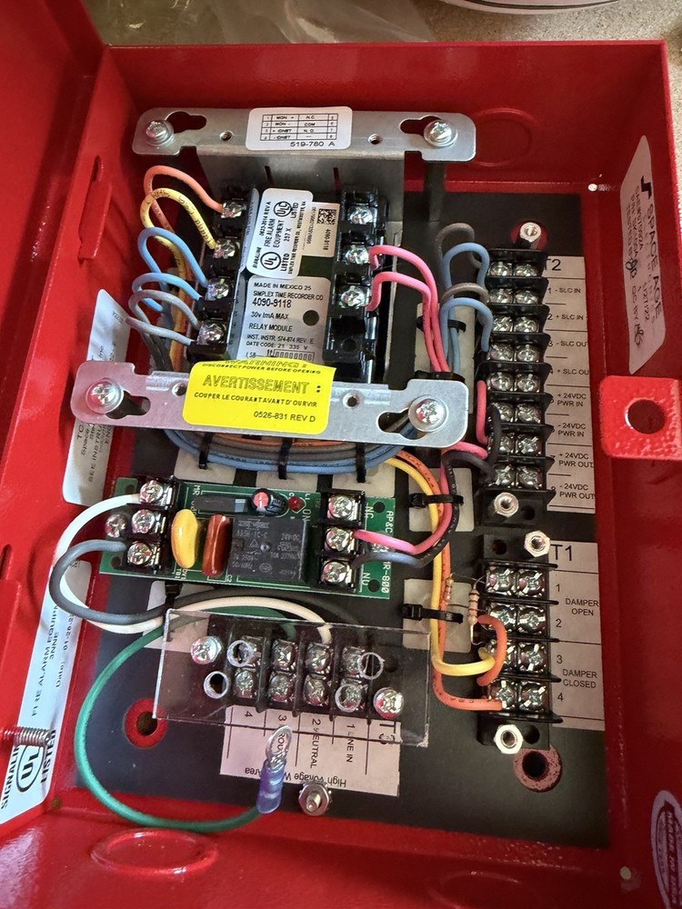 Space Age Electronics P/N SK1004 Damper Cabinet Red