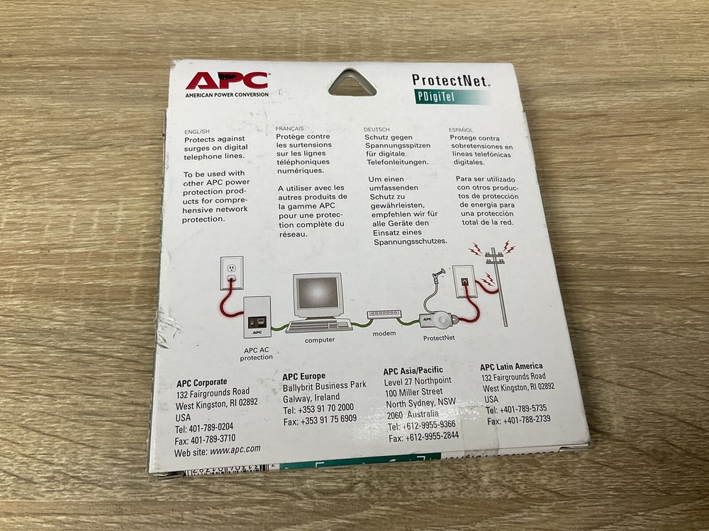 APC ProtectNet standalone surge protector for digital phone lines