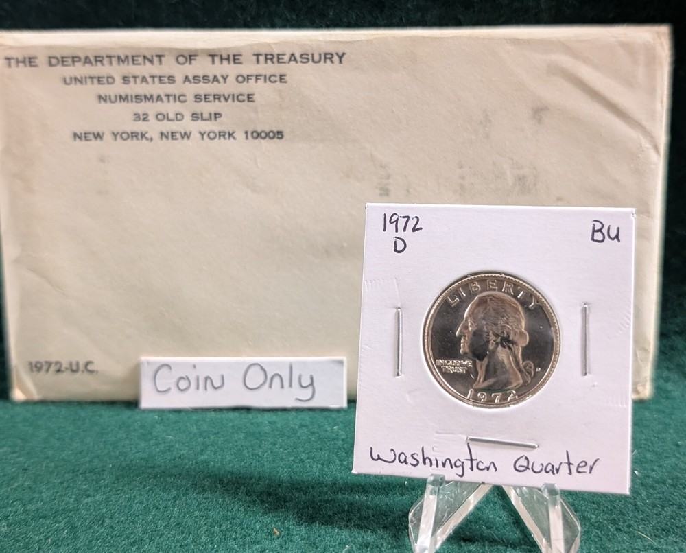 1972 D Washington Quarter Uncirculated from Mint Set