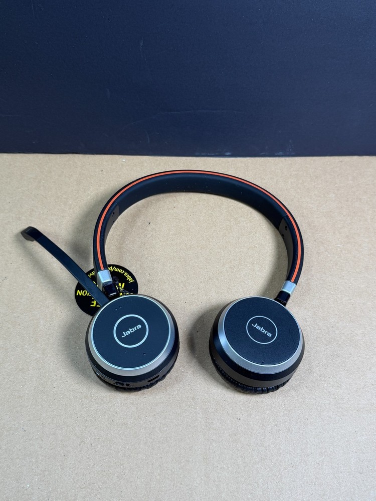 Jabra Evolve 65 HSC018W MS Stereo Wireless Bluetooth Headset Ships Fast!