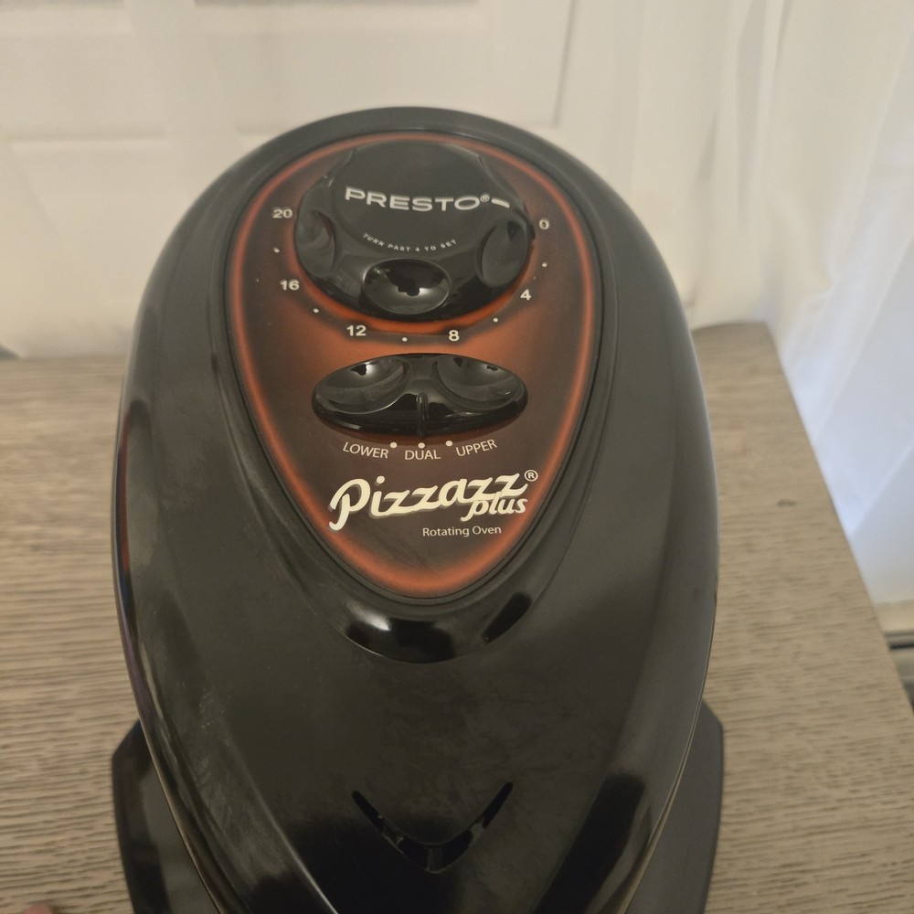 Presto Pizzazz Plus Rotating Pizza Oven Black Model 0343003 Base Unit Only