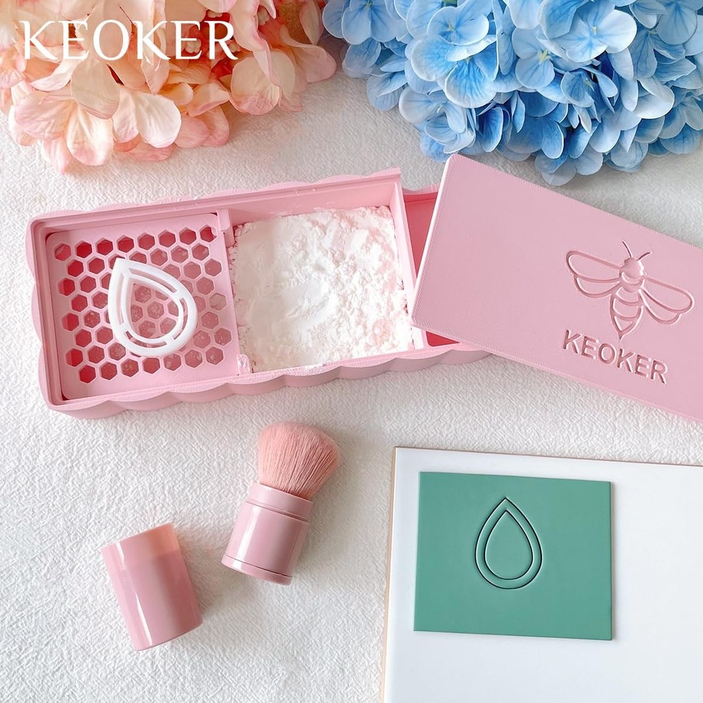 Cornstarch Tapper Box for Polymer Clay, Cornstarch Powder Container, Polymer ...