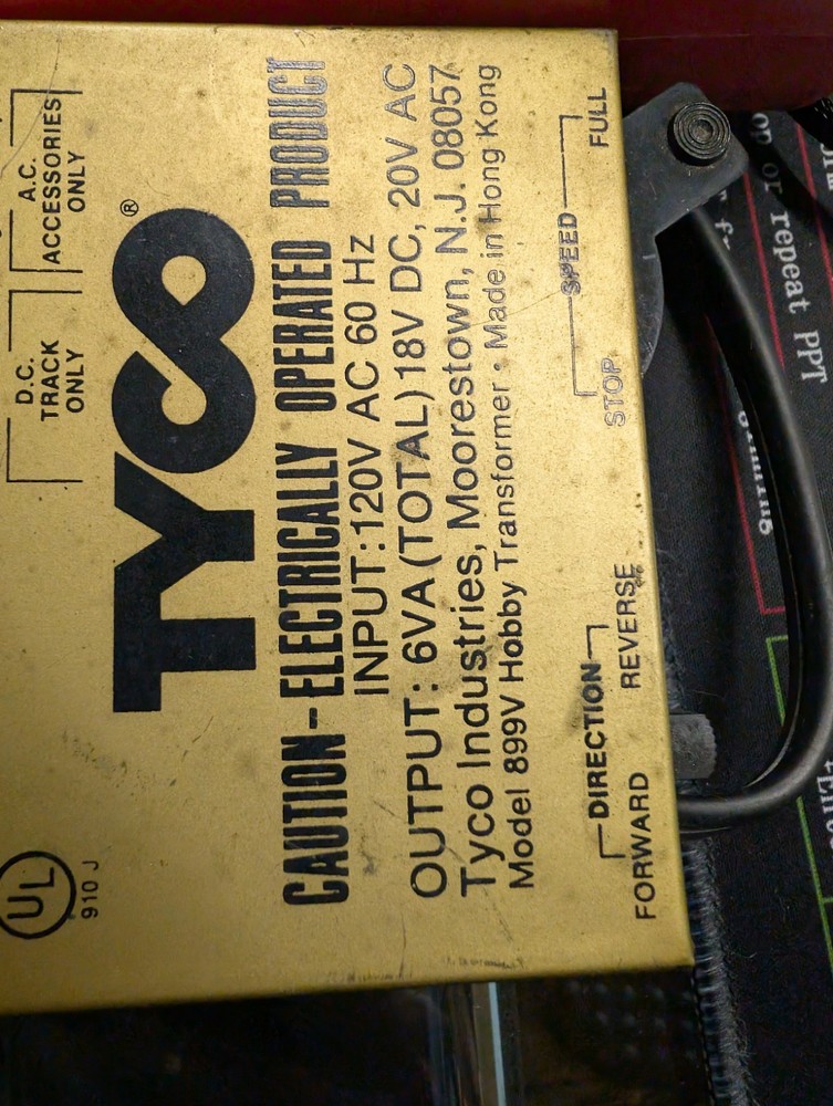 TYCO 899B TOY MODEL TRAIN TRANSFORMER Tested