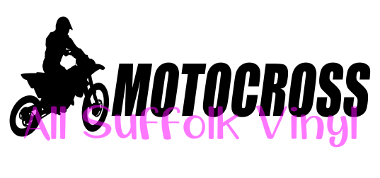 Motocross Window Decal Sticker Biker