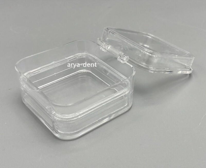 Denture Tooth Hinged Display Box Dental Storage Boxes Membrane Veneer Crown Case