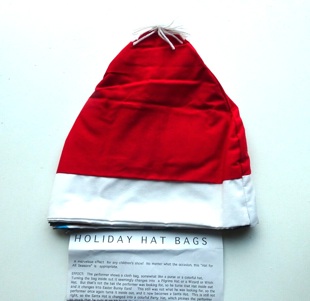 MAGIC - Holiday Hat - Wizard,Witch,Bunny,Santa,Pilgrim W/Inst.
