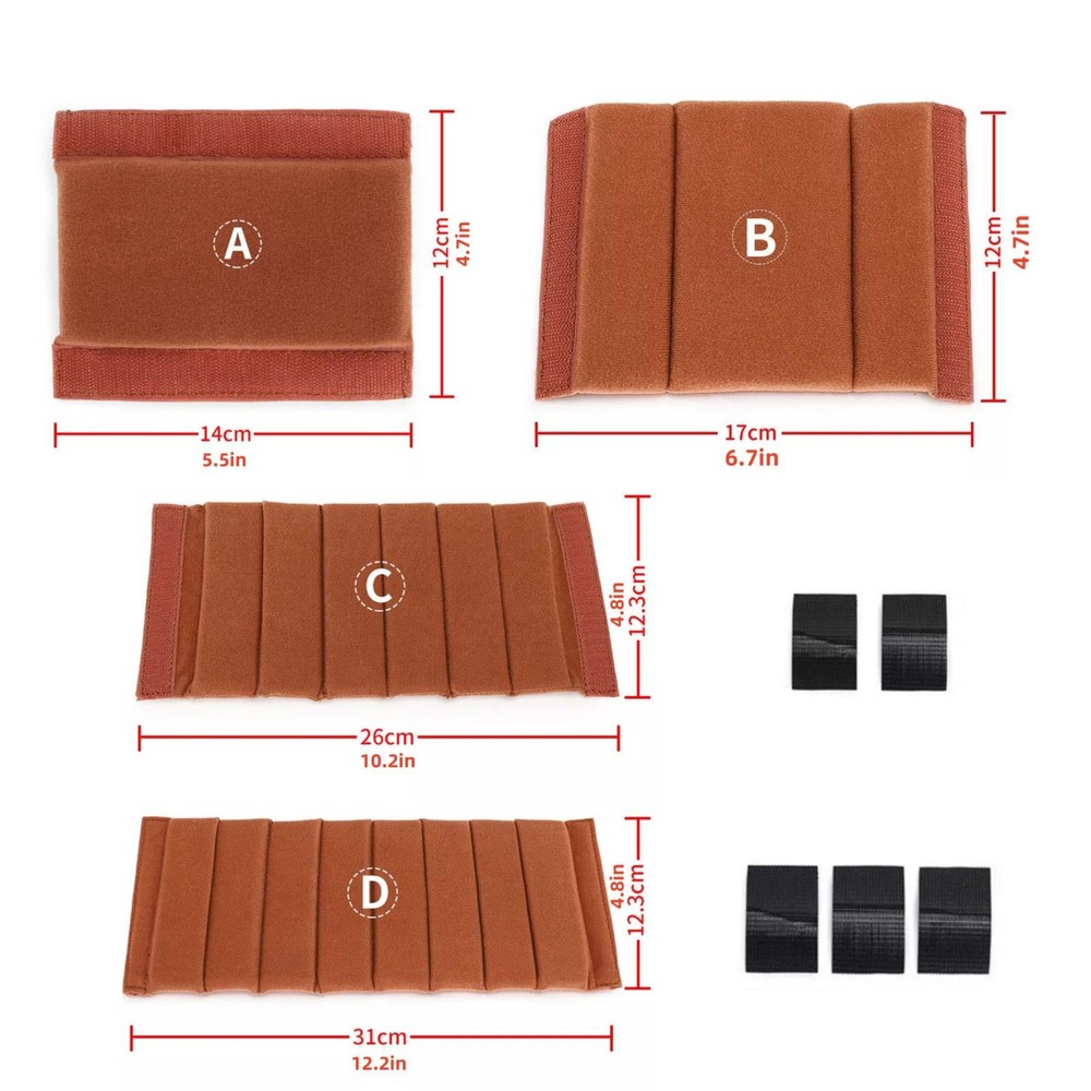 4PCS Camera Bag Case Camera Lens Insert Partition Divider Protection Pad