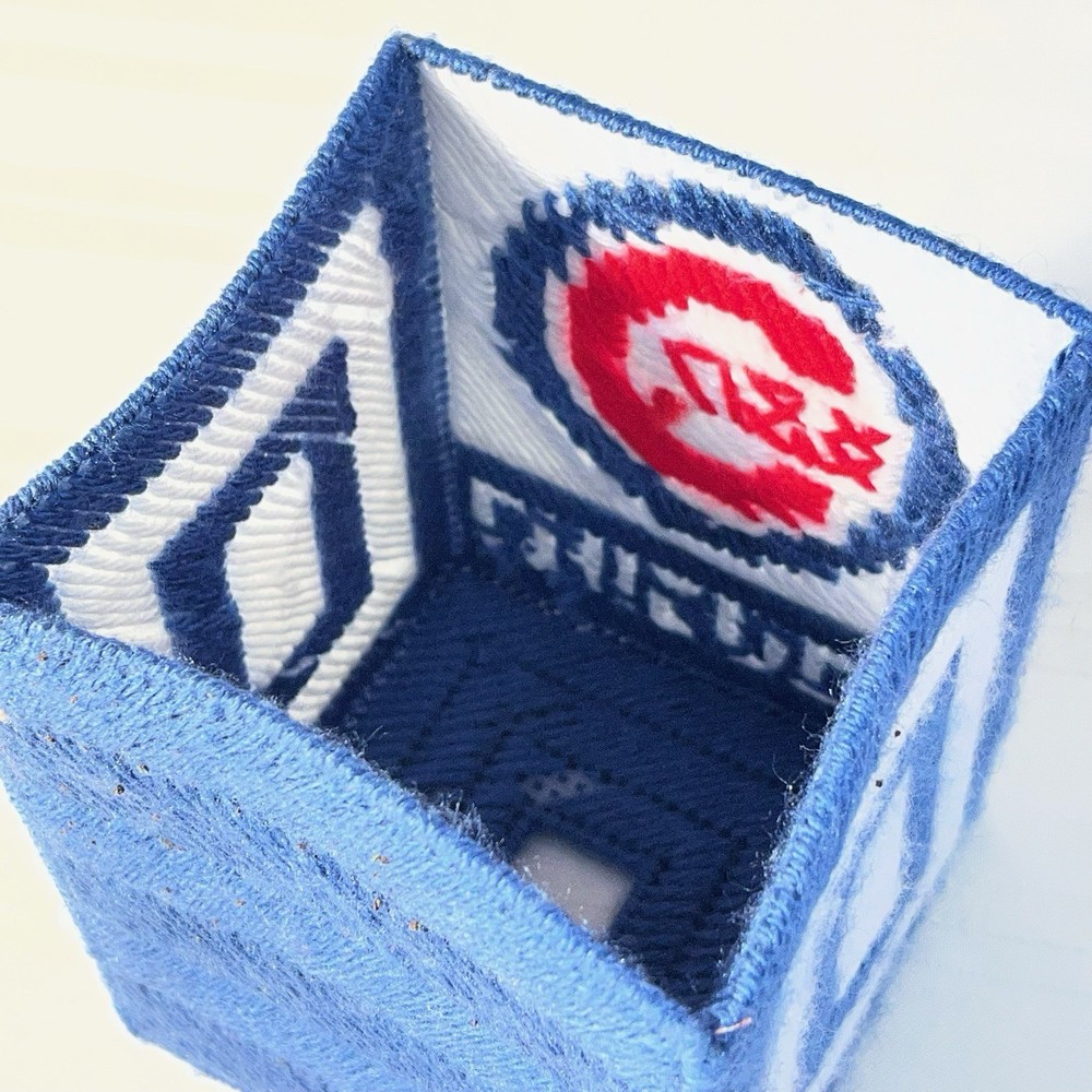 Chicago Cubs Tissue Box Cover Square Handmade