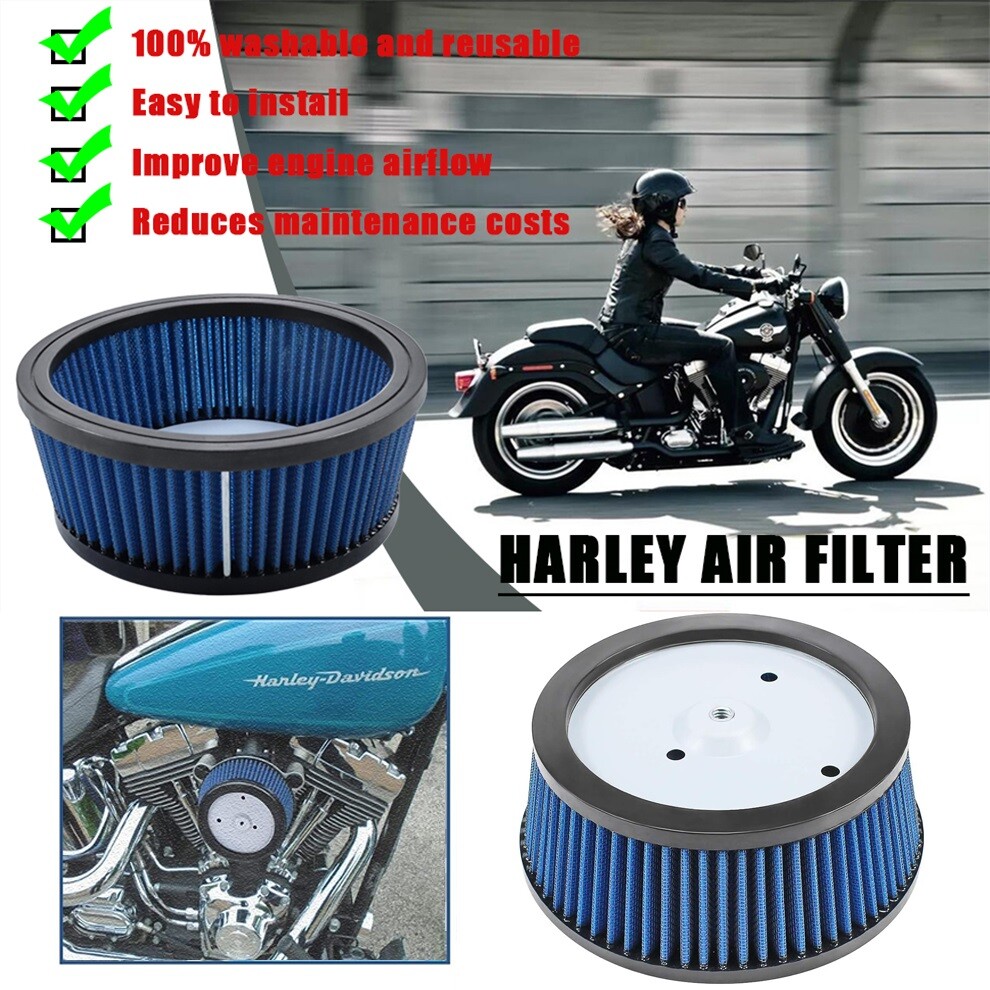 Air Cleaner Element Filter For Harley Iron Fatboy Electra Glide Dyna Replacement