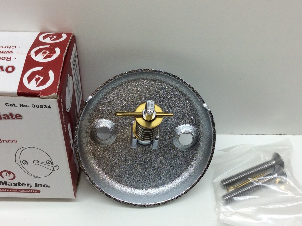 PlumbMaster Round Overflow Chrome Plated Brass 36534