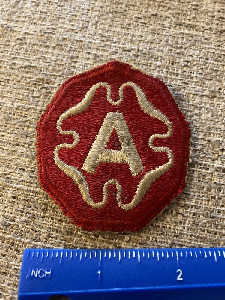 US Army 9th Army White A Patch INV8331