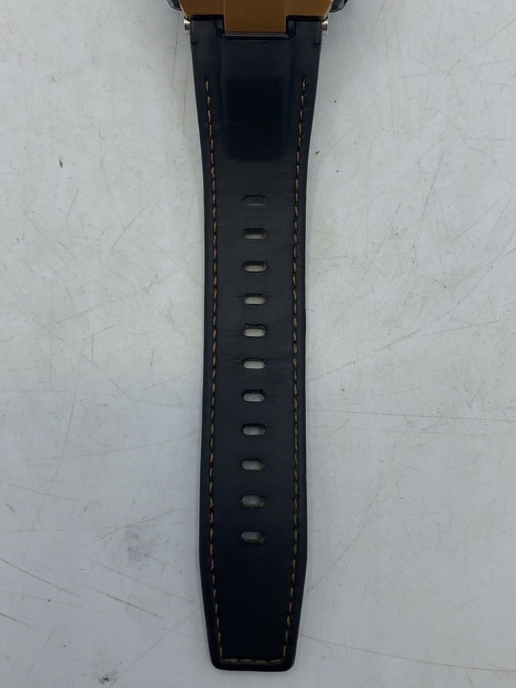 CASIO Solar Watch G SHOCK Digital Analog Leather BLK BLK